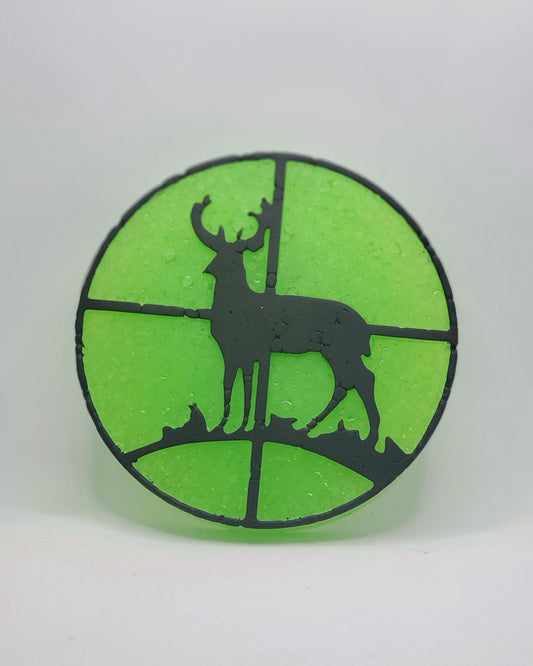 Buck (Deer) in Night Sight - Neon Green base